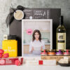 Nigella Lawson's cookbook and gourmet gift hamper